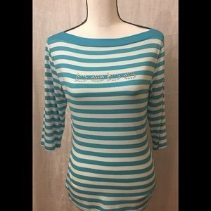 bebe striped jersey size L
